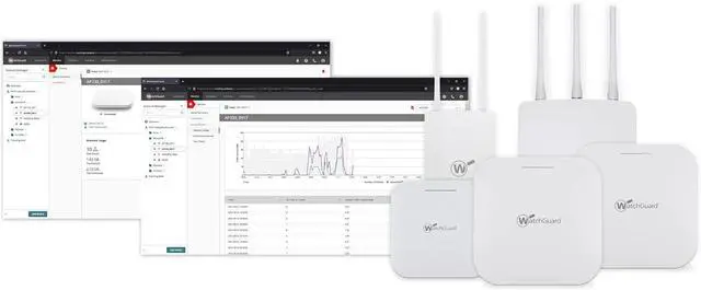 Alt view image 7 of 7 - WatchGuard AP432 - Wi-Fi 6 Access Point - 802.11ax - WPA3 Security - 4x4 Radio, 8 Internal Antennas - Bundled with Standard Wi-Fi Management 1-YR License (WGA43200000 + WGWSM00601)