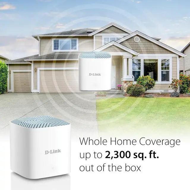 Alt view image 2 of 7 - D-Link Eagle Pro AI WiFi 6 Lifestyle Router - Smart Wireless Internet Network, Compatible with Alexa and Google, AX1800 (M18)