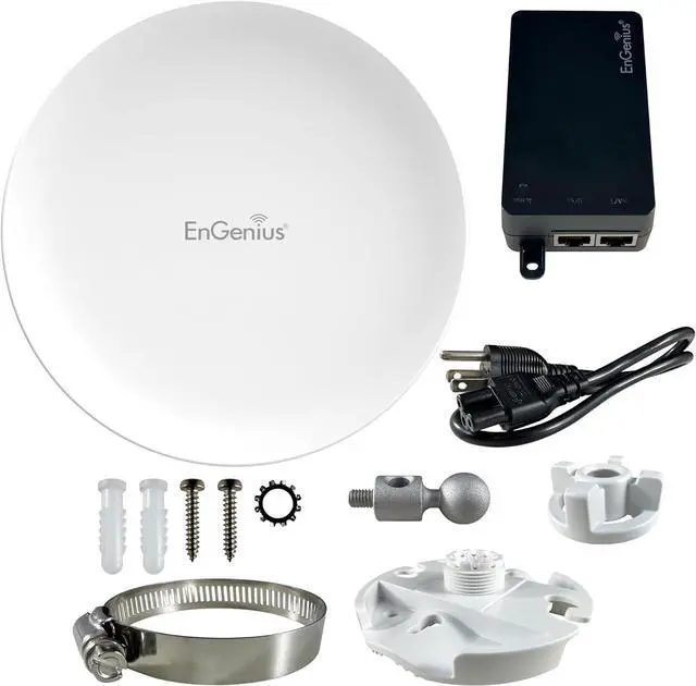 Alt view image 2 of 3 - EnGenius Broadband [EOC610] 2x2 802.11ax Outdoor 5GHz Radio, Integrated 19dBi Internal Antenna, Maximum Speed of 1200 Mbps, IP55 Rating for Durability and Support for Two Gigabit Ethernet Ports
