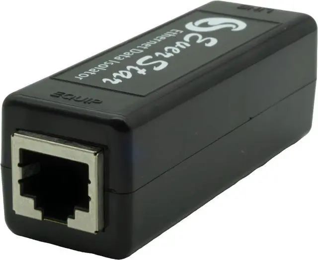Alt view image 3 of 3 - EverStar MI-305 Galvanic Network Isolator for Healthcare (EN60601-1 Compliant 4.5 KV, 2 MOPP) + 5 Patch STP Cable (1+1pc Kit) | Apple/Android TV | Hi-Res Audio Systems (RJ45) | Black
