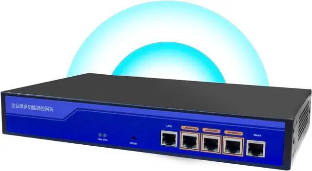 Main image of KuWFI LAN Controller, 5 Port 10/100/1000Mbps RJ45 Ports Wireless Aceess Control WLAN Controller AP Management Indoor Outdoor in Wall AP Manage 128PCS Wireless APs, Access 80users in The Same Network