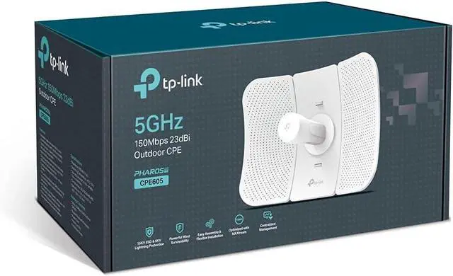 Alt view image 4 of 7 - TP-Link CPE605, 5GHz 150Mbps 23dBi Outdoor CPE