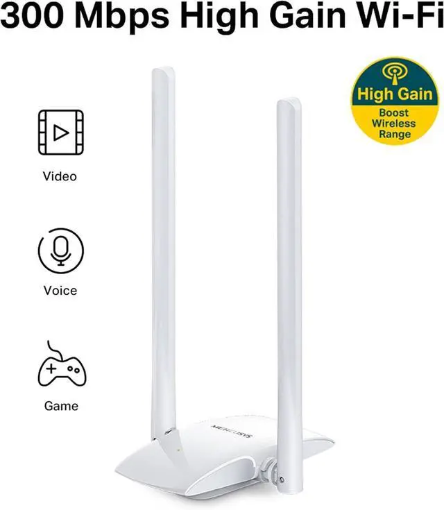 Alt view image 2 of 5 - MW300UH, N300Mbps, High Shoot Powerful Wireless USB Adapter