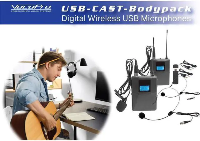 Alt view image 6 of 6 - VOCOPRO Dual Wireless USB Bady Pack SYST