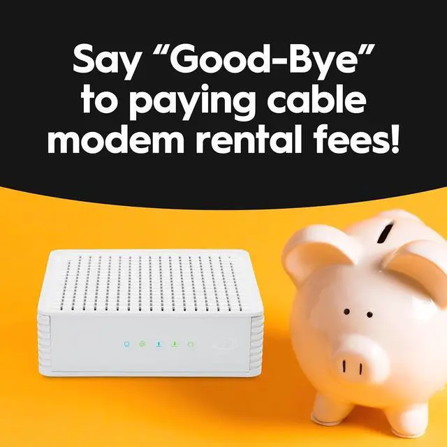 Alt view image 4 of 7 - Hitron CODA DOCSIS 3.1 Modem | 1 Gbps Max Internet Speeds | Certified with Comcast Xfinity, Charter Spectrum, Cox & More | 10x Faster Than DOCSIS 3.0 | 1 Gbps Ethernet Cable Modem ONLY