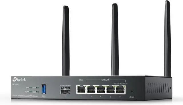 Main image of TP-Link ER706W Omada Gigabit AX3000 WiFi 6 VPN Router | 1x USB 3.0 Support USB Storage and LTE Backup with LTE dongle | Supports Omada Mesh | Easy Set-up