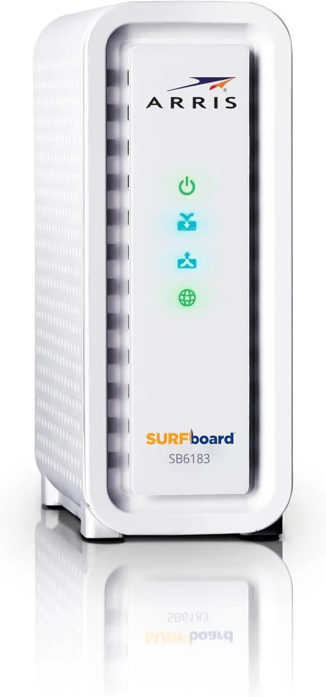 Main image of ARRIS (SB6183) -Cable Modem - Fast DOCSIS 3.0 16x4 Gigabit Cable Modem, For Comcast Xfinity, Cox, Spectrum and more, 1 Gbps Port, 400 Mbps Max Internet Speed, 2 Year Warranty