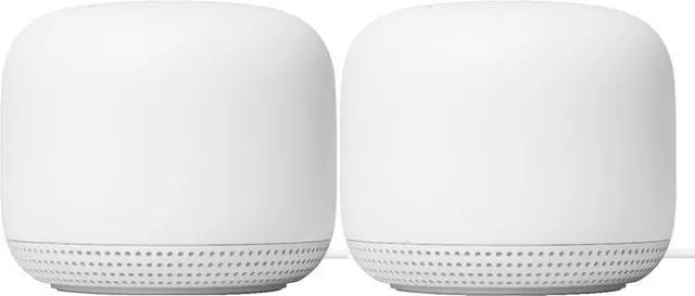 Alt view image 5 of 7 - Google Nest WiFi Access Point Non-Retail Packaging - Connect to AC2200 Mesh Wi-Fi 2nd Gen (2-Pack, Snow)