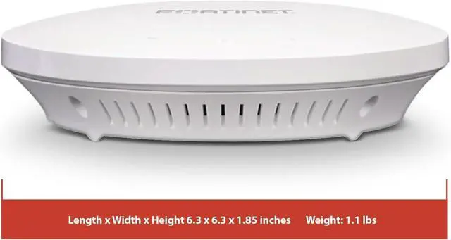 Alt view image 4 of 7 - Fortinet FortiAP 221E | 802.11ac Wave 2 indoor wireless Access Point - dual radio, 4 internal Antennas, 1 x 10/100/1000 RJ45 port (FAP-221E-A)