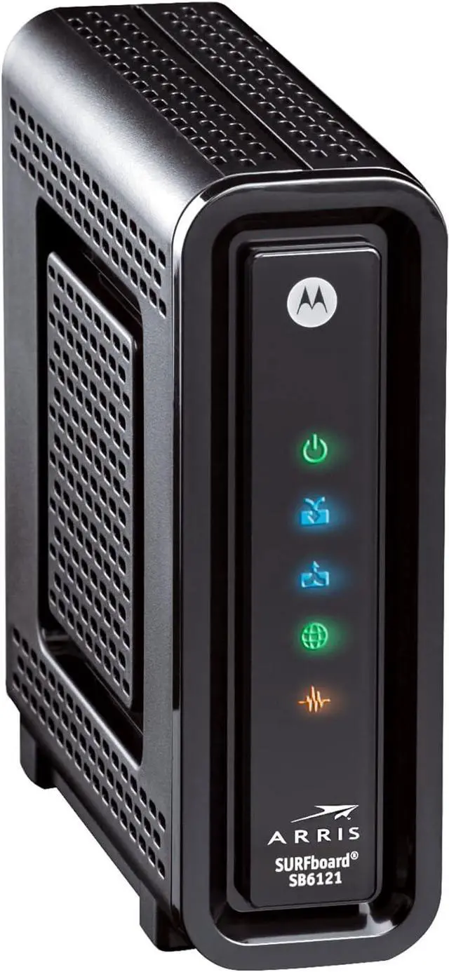 Main image of ARRIS SURFboard SBG6580 DOCSIS 3.0 Cable Modem/ Wi-Fi N300 2.4Ghz + N300 5GHz Dual Band Router - Retail Packaging Black (570763-006-00)
