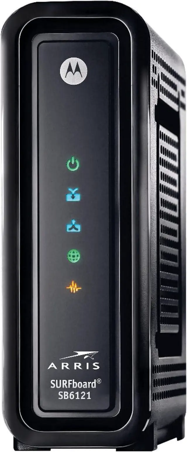 Alt view image 2 of 5 - ARRIS SURFboard SBG6580 DOCSIS 3.0 Cable Modem/ Wi-Fi N300 2.4Ghz + N300 5GHz Dual Band Router - Retail Packaging Black (570763-006-00)