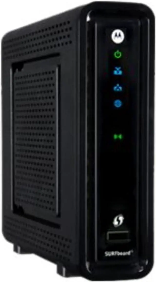 Alt view image 5 of 5 - ARRIS SURFboard SBG6580 DOCSIS 3.0 Cable Modem/ Wi-Fi N300 2.4Ghz + N300 5GHz Dual Band Router - Retail Packaging Black (570763-006-00)