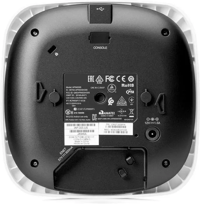 Alt view image 2 of 7 - HPE Networking Instant On Access Point AP12 3x3 WiFi 5 Indoor Wireless Access Point | Power Source Included | US Model (R3J23A)