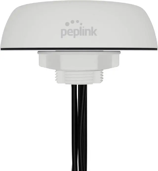 Main image of Peplink Cellular Antenna Mobility 40G | 5G/LTE Ready 4x4 MIMO Multi Band External Router Computer Networking Antenna System with GPS Receiver | Robust IP68 Rating, SMA | 6.5ft, White