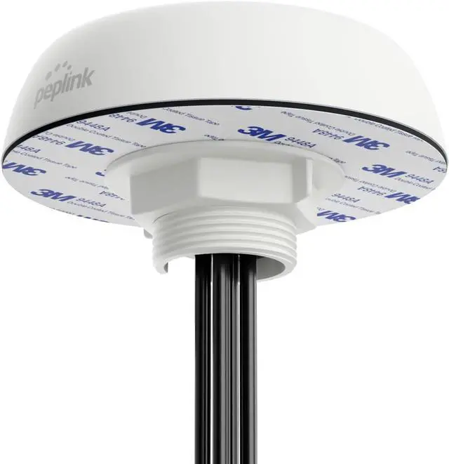 Alt view image 3 of 5 - Peplink Cellular Antenna Mobility 40G | 5G/LTE Ready 4x4 MIMO Multi Band External Router Computer Networking Antenna System with GPS Receiver | Robust IP68 Rating, SMA | 6.5ft, White