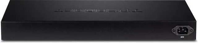 Alt view image 3 of 3 - TRENDnet 16-Port Gigabit PoE+ Web Smart Switch with 2 Shared SFP Slots, Up to 30 W Per Port, 185 W Total Power Budget, Rack Mountable, TPE-1620WS, black