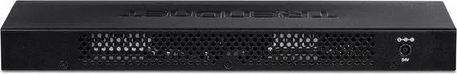 Alt view image 6 of 7 - TRENDnet 16-Port Gigabit PoE+ Switch, TPE-TG160H, 123W PoE Power Budget, 32 Gbps Switching Capacity, Desktop Switch, Ethernet Network Switch, Metal, 1U 10" Rack Mountable, Lifetime Protection