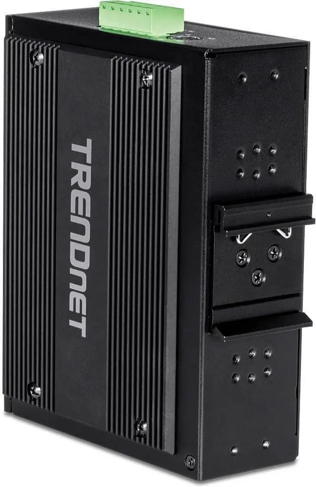Alt view image 2 of 3 - TRENDnet 10-Port Hardened Industrial Unmanaged Gigabit PoE ++ DIN-Rail Switch, 4 Gigabit PoE++ Ports, 4 Gigabit PoE+, 2 Gigabit Share Ports SFP or RJ-45, 360W Power Budget, Black, TI-BG104