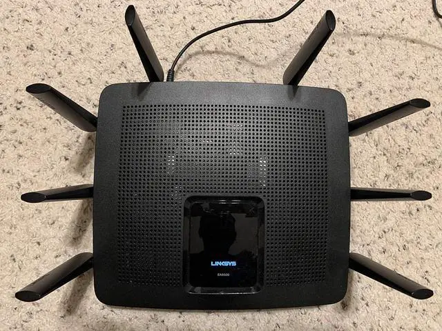 Main image of Linksys WiFi 5 Router, Tri-Band, 3,000 Sq. ft Coverage, 25+ Devices, Speeds up to (AC5400) 5.4Gbps - EA9500