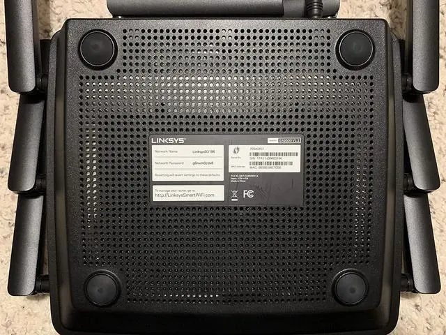 Alt view image 2 of 7 - Linksys WiFi 5 Router, Tri-Band, 3,000 Sq. ft Coverage, 25+ Devices, Speeds up to (AC5400) 5.4Gbps - EA9500