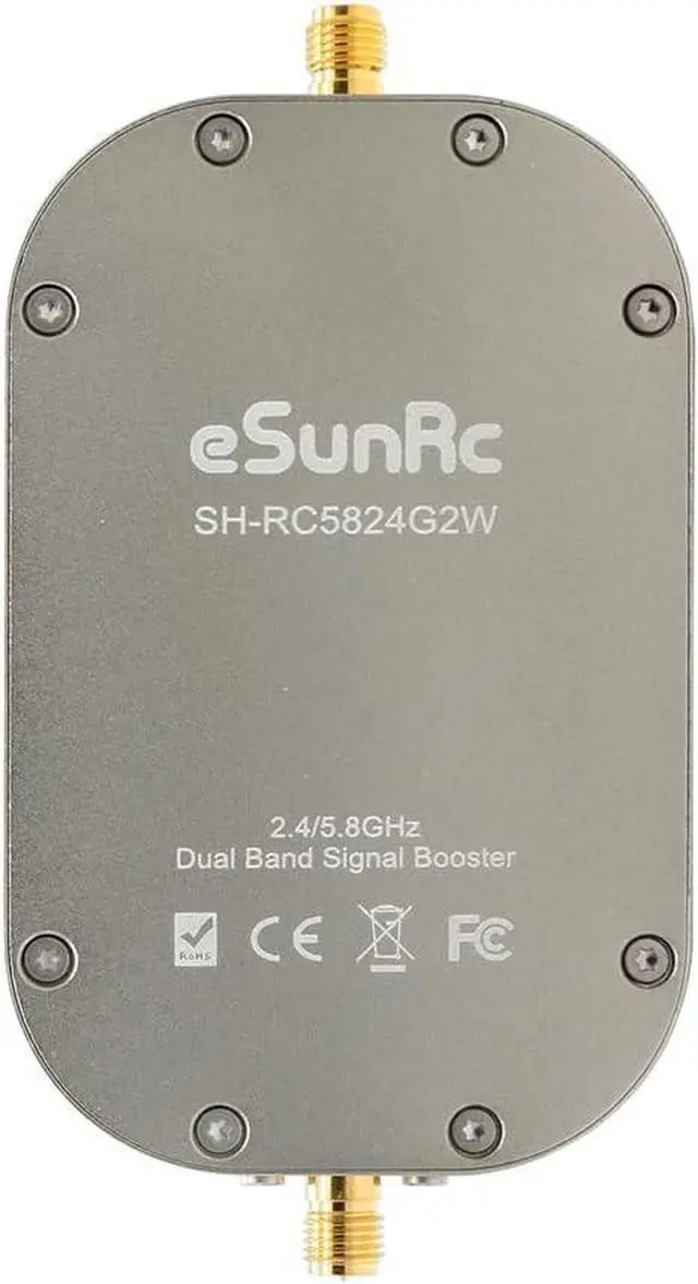 Alt view image 2 of 7 - eSunRC RC Wireless Signal Booster, 2.4GHz and 5.8GHz Dual Band 2000mW 33dBm UAV WiFi Signal Booster Amplifier Repeater Extender Ultralight 2.7oz (77g), for Drones, UAV, RC