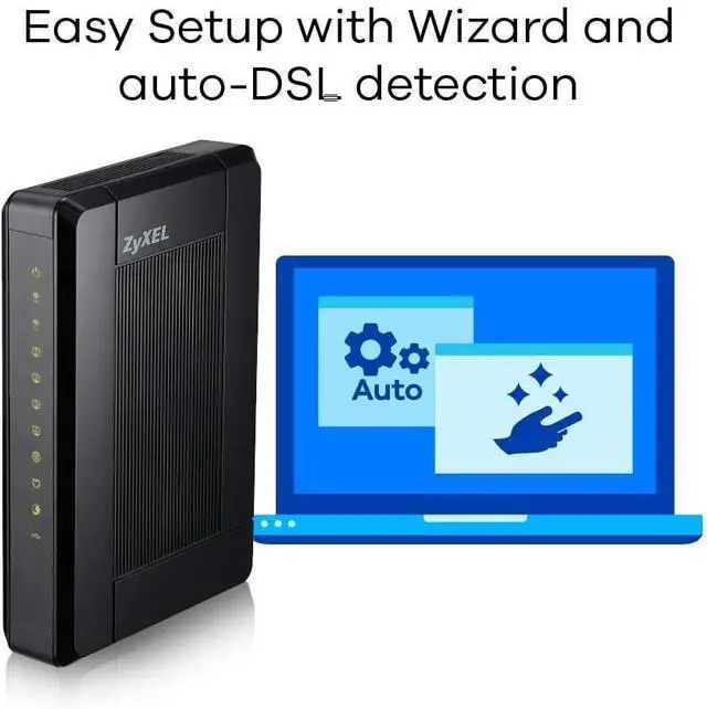 Alt view image 5 of 7 - ZyXEL Vdsl2/ Adsl2+ AC1600 WiFi Router and Modem with Vectoring Support and Combo WAN Compatible with CenturyLink, Frontier, AT&T and Other Broadband Providers VMG3925-B10A