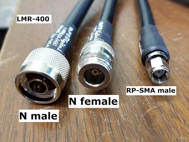 Alt view image 2 of 7 - MPD Digital I LMR400 Times Microwave Coaxial Cable I N Male to RP-SMA Male Connectors I Low Loss RF Coax I Jumper, CB, Ham Radio, Transmitters, Antenna I 100 FT