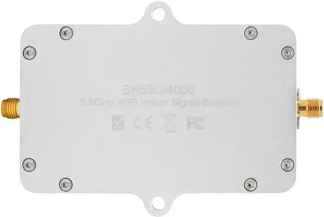 Alt view image 4 of 7 - WiFi Signal Booster SH58Gi4000 5.8Ghz 4000mW 36dBm IEEE 802.11a/n/ac Monitor Signal Amplifier Repeater Extender for House, Office, UAV, RC Equipment