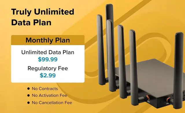 Alt view image 4 of 6 - Solid Signal IQMC412 4G LTE Wi-Fi Router | Unlimited Data | No Contracts | 14 Day Trial | North American Coverage | Multi-Carrier | Dual-Band Wi-Fi | U.S. Company and Support