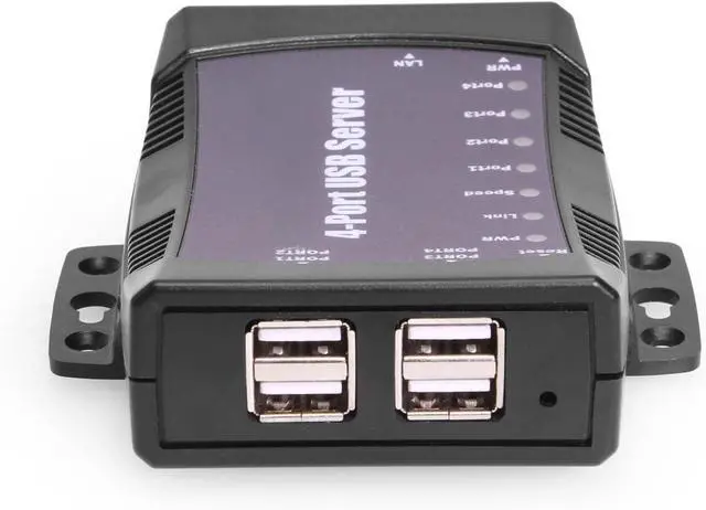 Alt view image 3 of 4 - Coolgear 4 Port USB Device Server Over Ethernet - Secure Remote USB Access with Isochronous Support for Printers, Storage, Dongles, and More