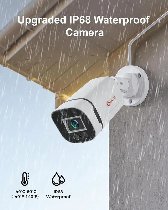 Alt view image 6 of 7 - Gadpiparty 8CH H.265+ 3K Lite Wired CCTV Security Camera System with Human Vehicle Detection, 4X IP68 5MP Surveillance Camera for Indoor Outdoor, 512GB Hard Drive for 24-7 Recording, Remote Access