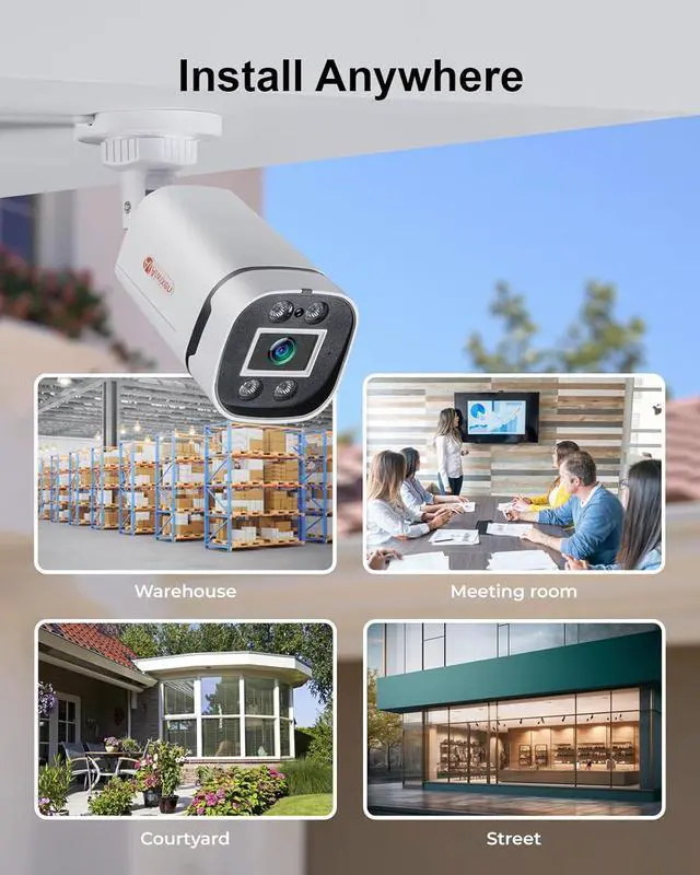 Alt view image 7 of 7 - Gadpiparty 8CH H.265+ 3K Lite Wired CCTV Security Camera System with Human Vehicle Detection, 4X IP68 5MP Surveillance Camera for Indoor Outdoor, 512GB Hard Drive for 24-7 Recording, Remote Access