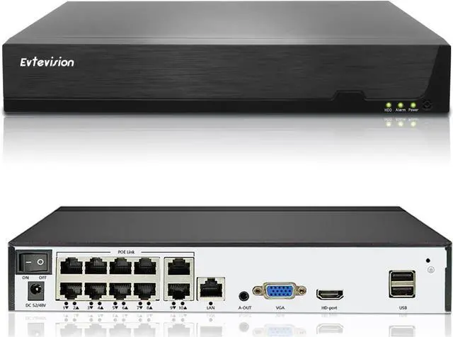 Main image of Gadpiparty 4K 10 Channel Network Video Recorder for POE Security Camera System,10CH NVR with AI Motion Detection,Easy Remote Access,Works with 10 x 8MP IP Cameras,Supports up to 8TB HDD (Not Included)