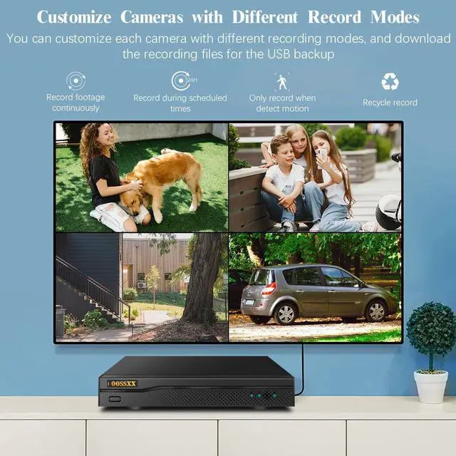 Alt view image 7 of 7 - Gadpiparty DVR 16-Channel Hybrid Capability 5-in-1 Digital Video Recorder 5.0MP HD Security DVR Recorder AHD/Analog/TVI/CVBS/IP Security Camera System Video Surveillance, Max to 6TB (NO HDD)