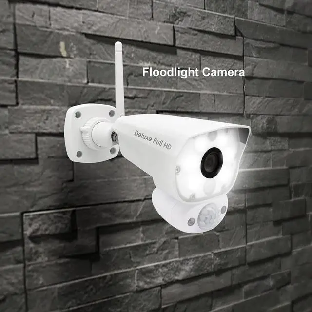 Alt view image 2 of 5 - Gadpiparty Deluxe VC5000L Additional 1080p Floodlight Camera Deluxe Systems VS5072, VS5002, VS5802, VS5102.