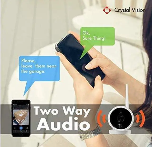 Alt view image 2 of 6 - Gadpiparty (2024 Upgraded Ver.) [8CH] Crystal Vision CVT808A-61C 1080P Full HD Wireless Surveillance System, 6 x 3MP Floodlight 2 Way Audio Siren Cameras