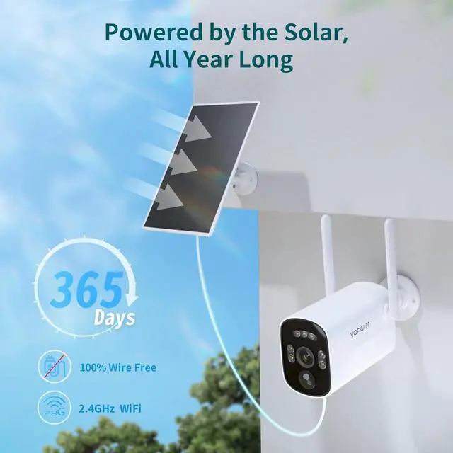 Alt view image 6 of 7 - Gadpiparty Home Solar Securiy Camera System, 4pcs PTZ & 2pcs Bullet Wireless Battery Powered Surveillance Camera, 10CH Monitor NVR with 500G HDD, Human Detection Outdoor Solar Wireless CCTV Kits