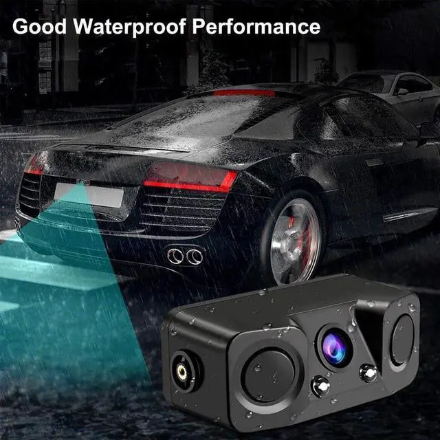 Alt view image 7 of 7 - Gadpiparty Reverse Backup Radar System with 4.3in Monitor + Rear View Camera, 3 in 1 reversing Camera with Backup Radar Detector and Parking Sensor, Alarm Buzzer Reminder for Safe Driving
