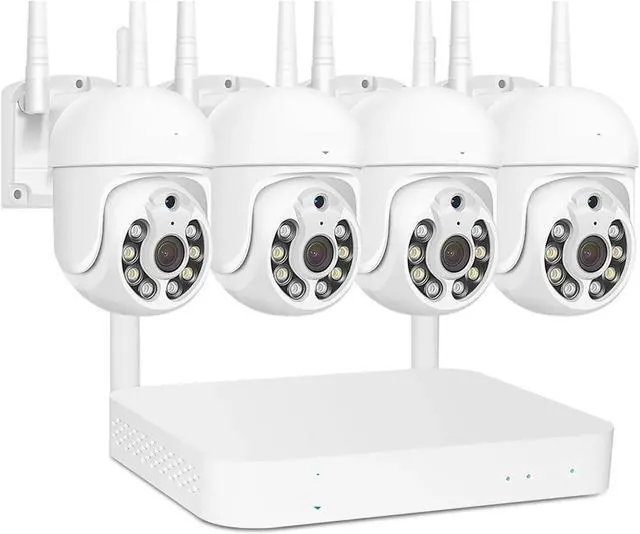 Alt view image 2 of 7 - Gadpiparty 5MP WiFi CCTV PTZ Camera Security System Kit, 10CH NVR AI Motion Tracking Color Night Vision IP Camera Surveillance System(None,10CH NVR 2 Cameras_A/U)
