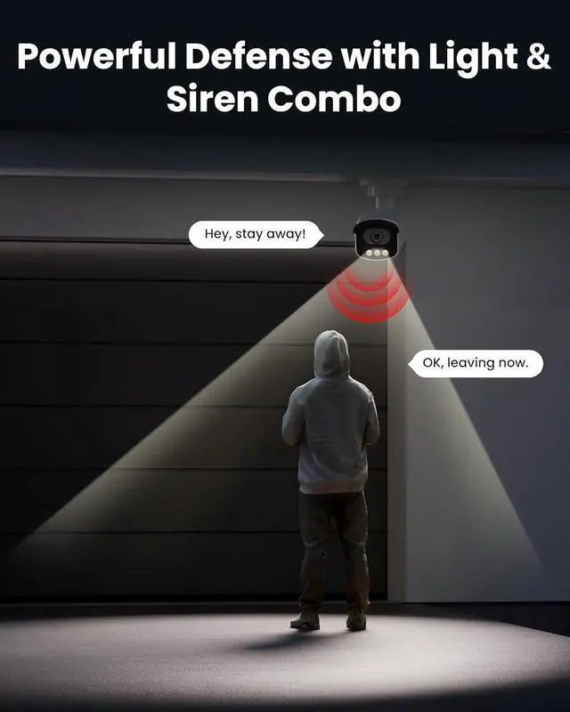Alt view image 4 of 7 - Gadpiparty ZOSI 4K PoE Security Camera System,8-Pack Outdoor Indoor Wired Cameras,True Full Color Night Vision,Person/Vehicle Detection,Two-Way Audio,8MP 8CH NVR with 2TB HDD for 24/7 Recording