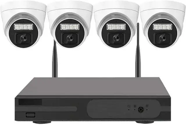 Main image of Gadpiparty Wireless WiFi Full HD 5MP Security Camera System with 4 Cameras, 4CH 2K CCTV Home Surveillance Camera Kit System with Two Way Audio, Color Night Vision, Human Detection