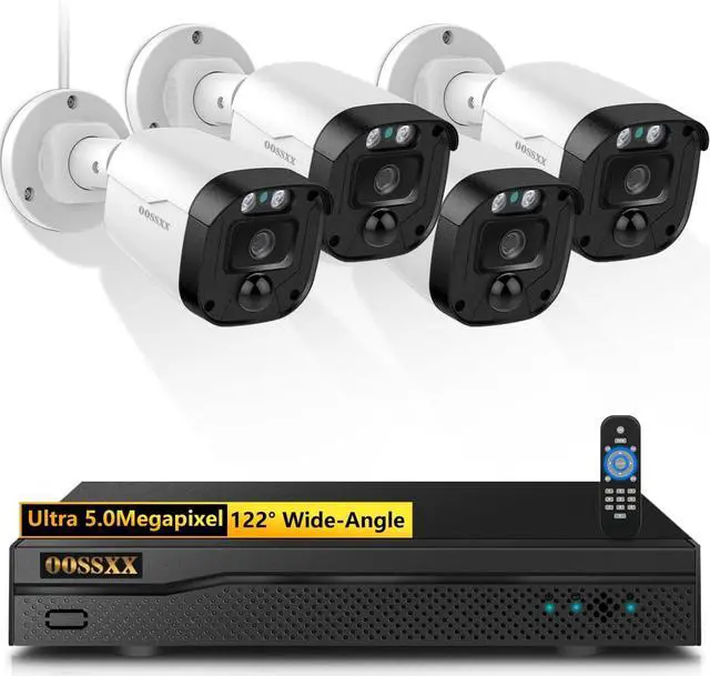 Main image of Gadpiparty Full HD 5MP Definition &122° Ultra Wide-Angle Wired Security Camera System Outdoor Home Security Cameras CCTV Camera Security System Outside Surveillance Video Equipment Indoor