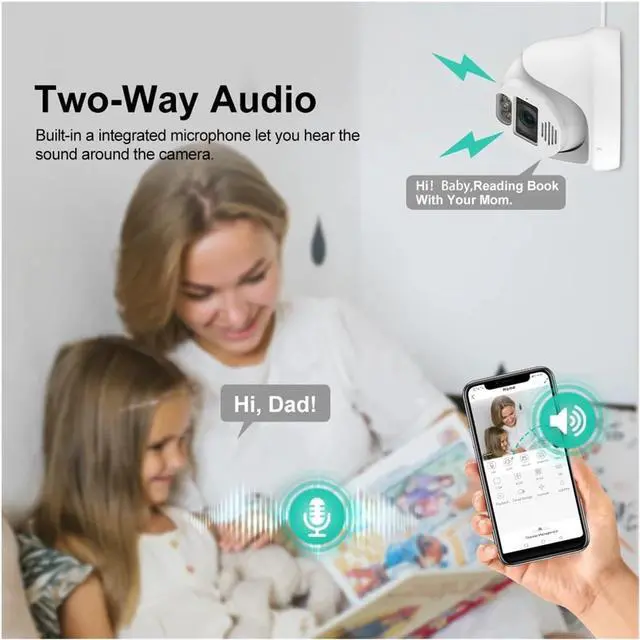 Alt view image 4 of 6 - Gadpiparty Security Camera System 8CH 8MP 5MP Video Surveillance Kit Ai Face Detection Two Way Audio IP Camera Set(None,8CH NVR 4Pcs Cam 5MP)