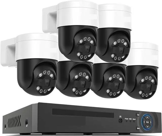 Main image of Gadpiparty 8Ch 4K 5MP 8MP CCTV Security Camera System Ptz Home Video Surveillance Kit Outdoor IP Camera Humanoid Detection(None,5MP 6PCS Cameras)