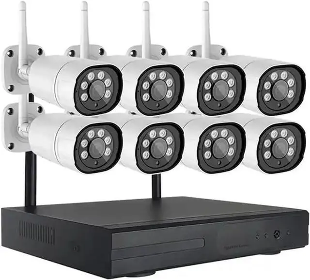 Main image of Gadpiparty 8CH 5MP Wireless WiFi Home Security Camera System with 8 Cameras, 2K HD Weatherproof Surveillance Camera NVR Kit with Motion Detection, Remote Viewing, Night Vision