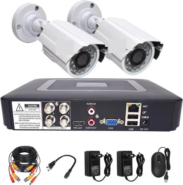 Alt view image 2 of 7 - Gadpiparty 1080P 720P Security Camera System DVR Kit Video Surveillance Set 2MP/1MP Metal 2PCS Camera 4CH DVR Waterproof Night Vision CCTV(1080P Camera,A/U)