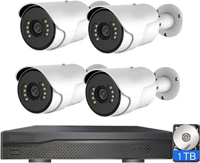 Main image of Gadpiparty 8CH 4K POE Home Security Cameras System with 1T Hard Disk, Outdoor 8MP Plug and Play Surveillance NVR Kit with 2 Way Audio, Color Night Vision, Remote Viewing