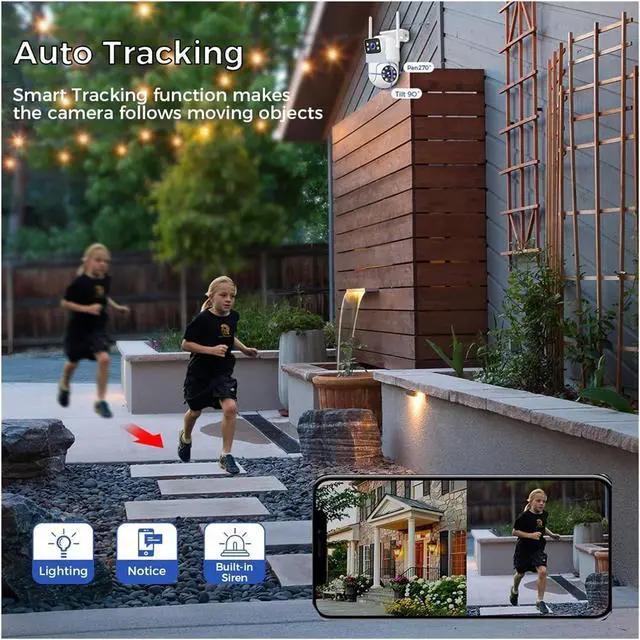 Alt view image 5 of 7 - Gadpiparty 6MP WiFi Dual Lens Camera Security System Kit 3K IP Cameras with 16CH NVR Recorder Set P2P Video CCTV Surveillance System(None,10CH NVR 8 Cameras_U/K)