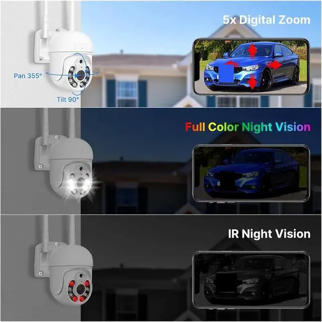Alt view image 6 of 7 - Gadpiparty 5MP WiFi CCTV Camera Security System Kit 10CH NVR Recorder Set P2P Outdoor Wireless IP Cameras Video Surveillance System(None,3MP Bullet System_U/S)