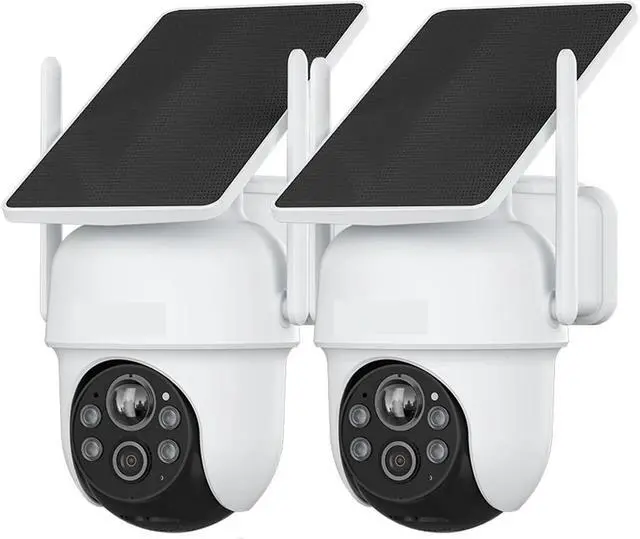 Main image of Gadpiparty 2K/4MP Solar Wireless Security Camera System Outdoor WiFi Surveillance Camera Kits Rechargeable Battery Solar Powered(Only 2 Cameras)
